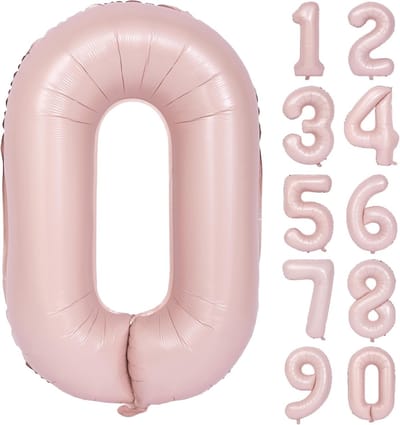 Oversized Folieballon Cijfer 0 Roze - 101 cm - Helium & Lucht Geschikt