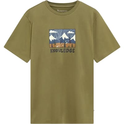 T-shirt met bedrukking voor Organic Cotton KnowledgeCotton Apparel