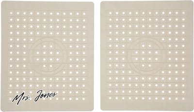 Mrs. Jones Aanrechtmatten 2 Stuks Gootsteenmatten Antislip Reinigen Keukenbeschermmat Gemakkelijk Reinigen - Bodem Gootsteen .