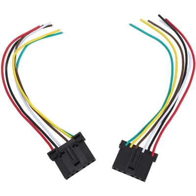 2PCS Faisceau de câblage de feu arrière Connecteur Prise Connexion sécurisée Excellente isolation pour Transit MK6 MK7 2000 à 2014 yellow