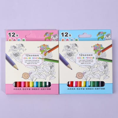 Tekenen Kleurpotlood voor Kinderen Schrijfwaren Set 12-24 Kleuren Graffiti Schets Kleuren Potloden Kinder Kunst Schilderen Kleurpotlood gray