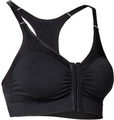Beha dames Gancetti zwart S/M - sluiting voorzijde - Made in Italy