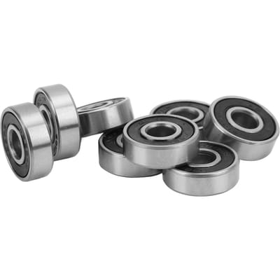 8 Stuks 608RS ABEC 9 Kogellager Koolstofstaal Afgedicht Skateboard Lagers 8x22x7mm voor Skates Dansplanken Zwart zwart