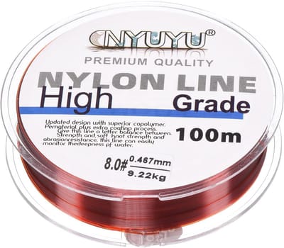 Sterke Nylon Visdraad Monofilament - Fluorcarbon Gecoat voor Vissen en Knutselen