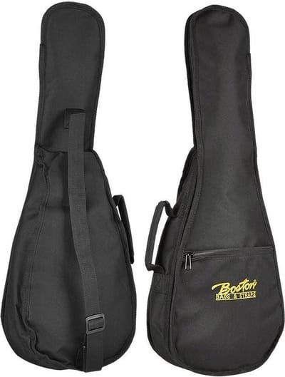 Boston UKB-06 Gigbag voor Bariton Ukelele – 6 mm Voering, Nylon, Zwart
