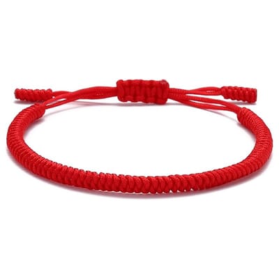 Sorprese Armband - Valencia - Vriendschapsarmbandje - Rood - Verstelbaar - Unisex - Cadeau - Model L