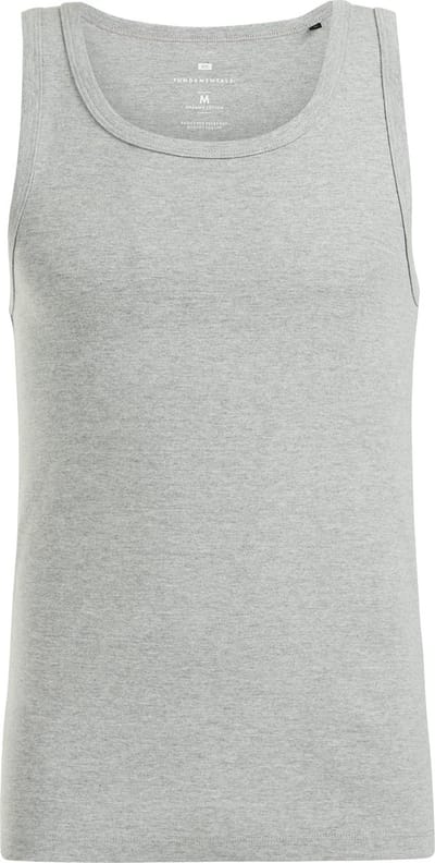 WE Fashion Heren Slim fit geribd singlet