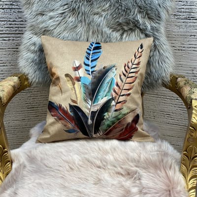 Kussen koho Picasso Feather Power 45x45- Modern - Woonkamer - Salon - Slaapkamer - Eetkamer - Sierkussen - Kussenhoes - Kat Motief
