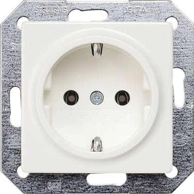 Siemens 5UB15110KK Compleet Wandcontactdoos met randaarde Wit Schakelmateriaal 10 stuk(s)