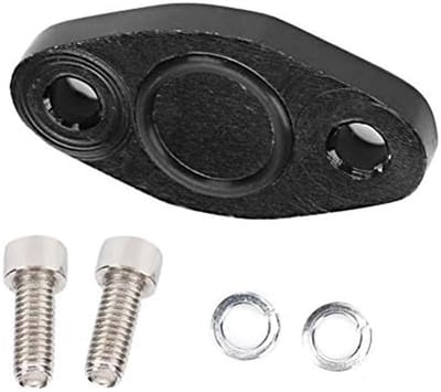Block Off Plate - 18 t motor - SAi blussen - blok off plaat - billet aluminium - uitlaataccessoires - geschikt voor Mk4 B5 B6