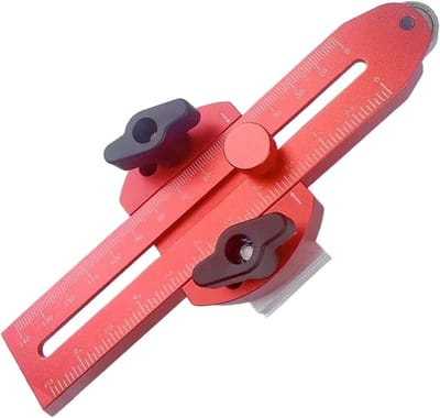 Tafelzaag Heksysteem - Dunne Scheurmal - Nauwkeurig Hout Zagen - Verstelbare Precisie - 19x11x5 cm - Aluminiumkleur