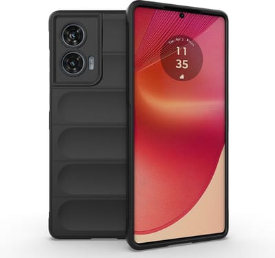 MobyDefend Hoesje - Geschikt voor Motorola Edge 50 Fusion - TPU Gripcase - Zwart