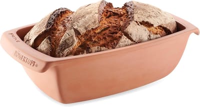 Keramische broodbakvorm voor 1,5 kg - Perfect voor versgebakken brood en cake - Terracotta