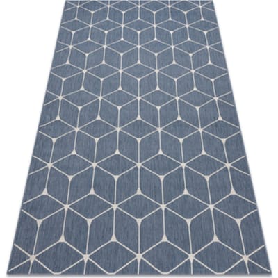 Kleden Rugsx Sisal tapijt SISAL FLAT 48721/591 BLOKJES 3D 80x150 cm