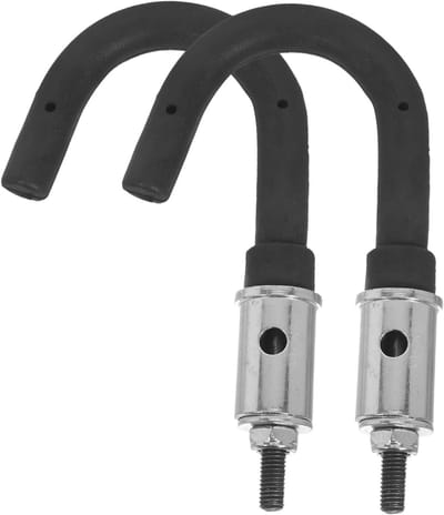 Ladderhangers - Dakhaken - Ruimtebesparend Opbergen - Weerbestendige Constructie - 18x11.5x2.8cm - Zwart