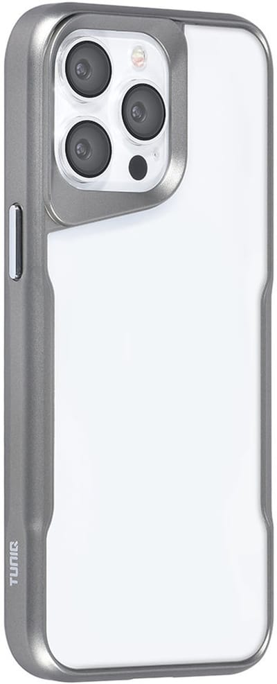 TUNIQ telefoonhoesje voor Apple iPhone 15 Pro Max - Siliconen backcover - Grijs