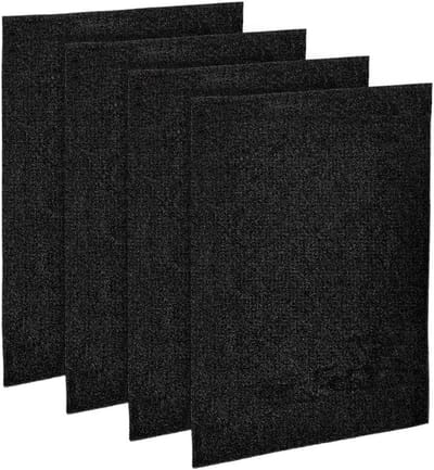 Luchtreiniger Filter Pad 4 stuks 16"x12,8"x1/4" Universele Actieve Koolstof Mat voor Airconditioning, Oven en 3D Printer