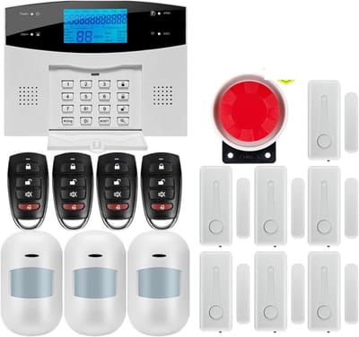 Draadloos Alarmsysteem - Huisbeveiliging GSM - Veiligheid Thuis - App Controle - 99 Zones - Zwart