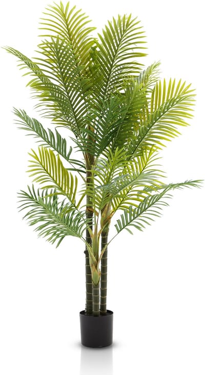 Meisterhome Areca Kunstpalm 180 cm – Grote Tropische Kunstplant – Realistische Kunstpalm voor Woonkamer & Kantoor