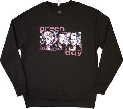 Green Day - 80's Summer Photo Sweater/trui - S - Zwart