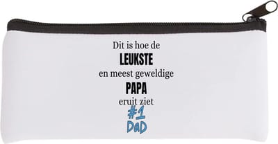 Akyol - dit is hoe de leukste en meest geweldige papa eruit ziet Etui - Vader - papa - vaderdag - cadeau - verjaardag - opa - 20 bij 9 cm