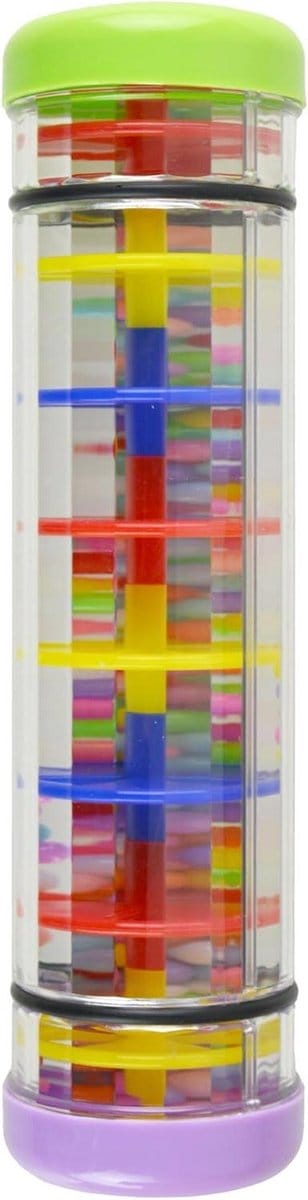 Regenmaker Stok - Rainstick Rammelaar - Muziek Maken - Kleurrijk Ontwerp - 20 cm - Multicolor