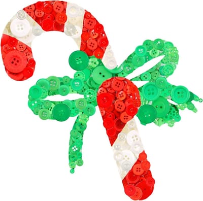 1000 Stuks Kerstknopen Rond voor DIY Scrapbooking en Creatieve Decoratie in Kerstkleuren (Rood, Groen en Wit)