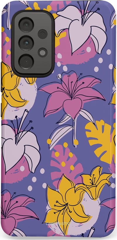 Casetastic Hoesje Geschikt voor Samsung A53 - Stijlvolle Beschermende Duo-layer Case - Lichtjesbloei
