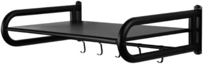 Magnetronrek - Magnetronplank Wandrek - Keuken Organiseren - Roestvrij Staal - 55 cm - Zwart