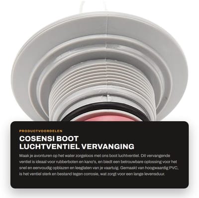 Dailygoods- Luchtventiel Corrosiebestendig PVC - Bootventiel - Inflatable Boot - Kayak - 2 Stuks - Dubbele Dichting