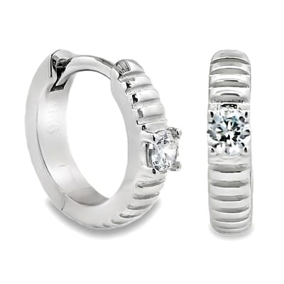 Juwelier Zwartevalk - Zilveren (gerhodineerd) oorbellen met zirkonia stenen - 22.323
