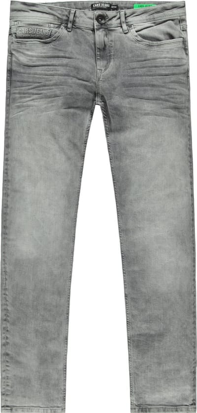 Cars grijze heren jeans   Bleached wash wassing   Slim Fit   5-Pocket zakken   Knoop- en ritssluiting   Regular waist Grijs 29/32