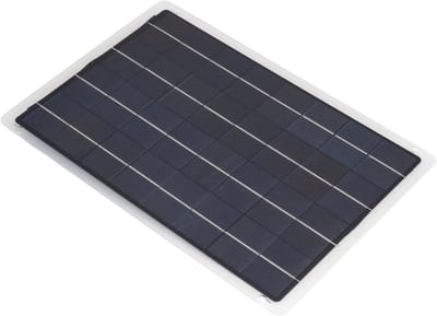 Oplader op Zonne-energie - Zonnepaneel Batterij - Accu Onderhoud - MPPT Laadcontrole - 20W - Zwart