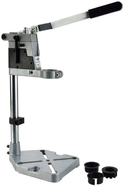 GEKO Universele boorstandaard - Precieze bediening - 60 mm werkbereik - 250 mm hoogte - IJzeren basis