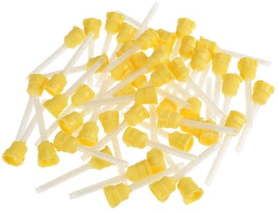 Dailygoods - Tandmengtip - Wegwerp Mengtip - 50 Stuks - 70mm - Tandheelkundig Gebruik - Siliconen Mengtip - Geschikt voor Professioneel Gebruik