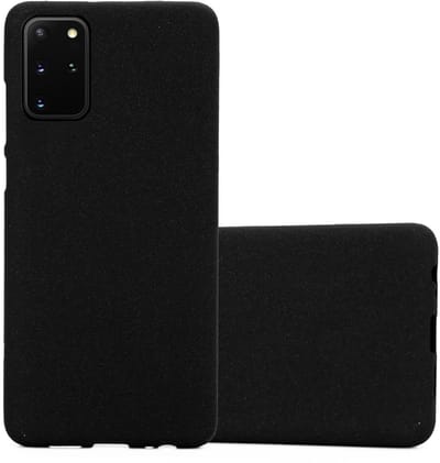 Cadorabo Hoesje geschikt voor Samsung Galaxy S20 PLUS in FROST ZWART - Beschermhoes gemaakt van flexibel TPU silicone Case Cover