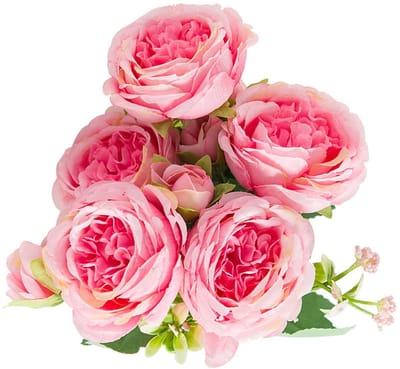 NTH products- Pioenen - Kunstmatige Pioenen - 2 Bossen - 10 Koppen/Knoppen - Romantisch/Elegant - Draagbaar/Duurzaam - Kunstbloemen