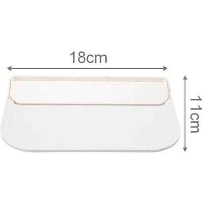 Opvouwbare wandplank Ruimtebesparend Opvouwbaar opbergrek Telefoonhouder zonder ponsen Wifi-router Opberglade Badkamerorganizer white