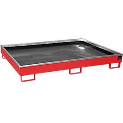 Schapbak met PE inzet Schapbak RW 1800 PE, gelakt, vuurrood