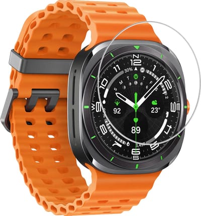Screenprotector Geschikt voor Samsung Galaxy Watch Ultra - Extra Sterk - Tempered Glass - Gehard Glas - Beschermglas Screen Cover - Bescherm Protector voor Smartwatch
