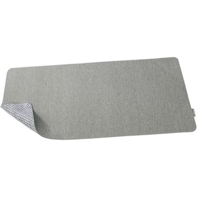 Sigel schrijfonderlegger, extra breed, oprolbaar, klittenband, antislip noppen, B 800 x D 2 x H 300 mm, RPET/vilt, lichtgrijs