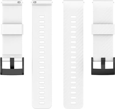 Siliconen bandje - geschikt voor Suunto 9 Peak (Pro) / 7 / 5 Peak / Suunto Race (S) / Suunto Vertical / Suunto Run - wit