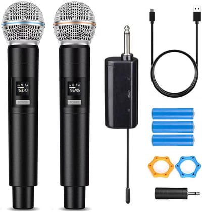 Karaokeset met Draadloze Microfoon - Bluetooth Speaker - Partybox - mobiel