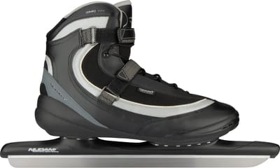 Nijdam Norenschaats XXL Pro-Line - Softboot - Zwart/Zilvergrijs - Maat 50