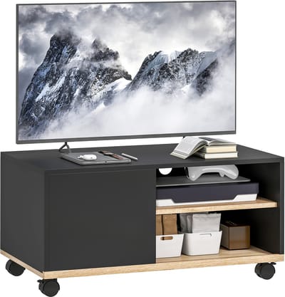 HOMCOM TV-standaard - Hout - 80x45x39cm - Wit