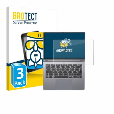 Screenprotector 3 Stuks voor Tuxedo InfinityBook Pro 14 Gen 10 Beschermglas transparant