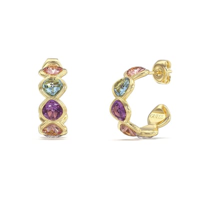 Guess Jewellery JUBE05318JWYGMCT-U Oorbellen Goudkleurig - Multicolor
