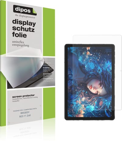 dipos – 2x Matte Beschermfolie geschikt voor BIEGEDY B23 11 Zoll | Krasbestendige & antireflecterende Screenprotector Ultra-Thin