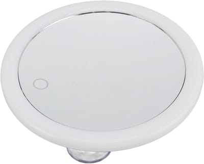 Handheld Vergrootglas Met LED Verlichting, Make-up Spiegel 10X Vergroting Triple Zuignap