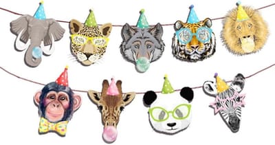 Jungle Dieren Banner voor Verjaardagsfeest, Safari Thema Decoraties voor Kinderen, Feestartikelen voor Babyshowers en Jungle Party's